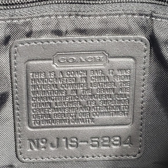 NWT Coach Black Leather Messenger Crossbody Bag Adjustable Strap Buckle Unisex - Picture 8 of 16